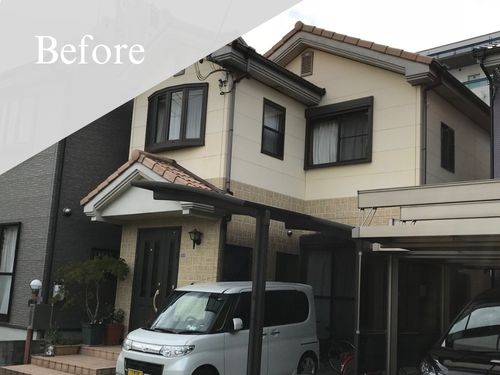 茨木市|屋根･外壁塗装[戸建約30坪]U 施工前