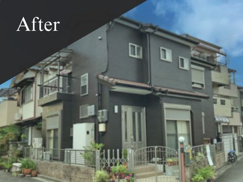高槻市|外壁塗装[戸建約30坪]M 施工後