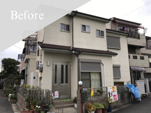 高槻市|外壁塗装[戸建約30坪]M 施工前