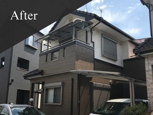 高槻市|屋根･外壁塗装[戸建約35坪]H 施工後