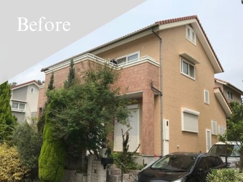 茨木市|外壁塗装[戸建約35坪]M 施工前