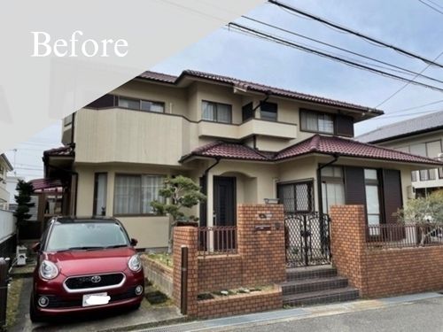 茨木市|屋根･外壁塗装[戸建約43坪]B 施工前